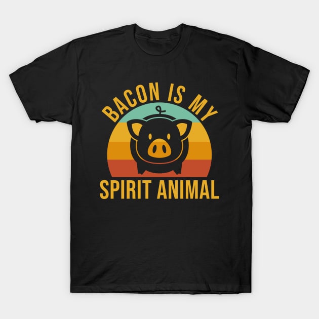 Bacon is my spirit animal Funny  Bacon day gift T-Shirt by Caskara